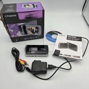 Polaroid Camcorder ID1440-BLK 14MP/4x Digital Zoom HD 1080p Parts ONLY See Descr